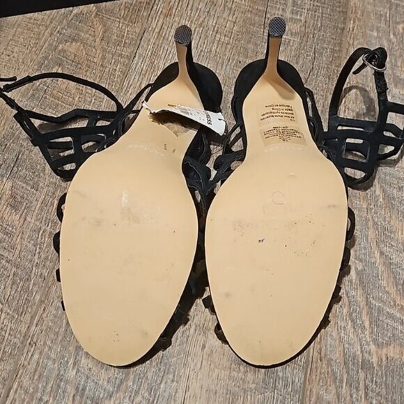 Express Caged Strappy High Heels Size 10 New - Picture 7 of 12